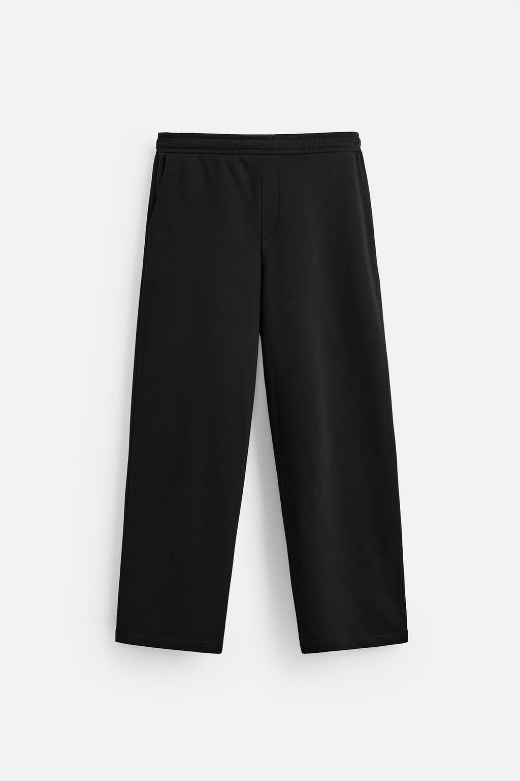 WIDE-LEG JOGGER TROUSERS - Zara фото 16