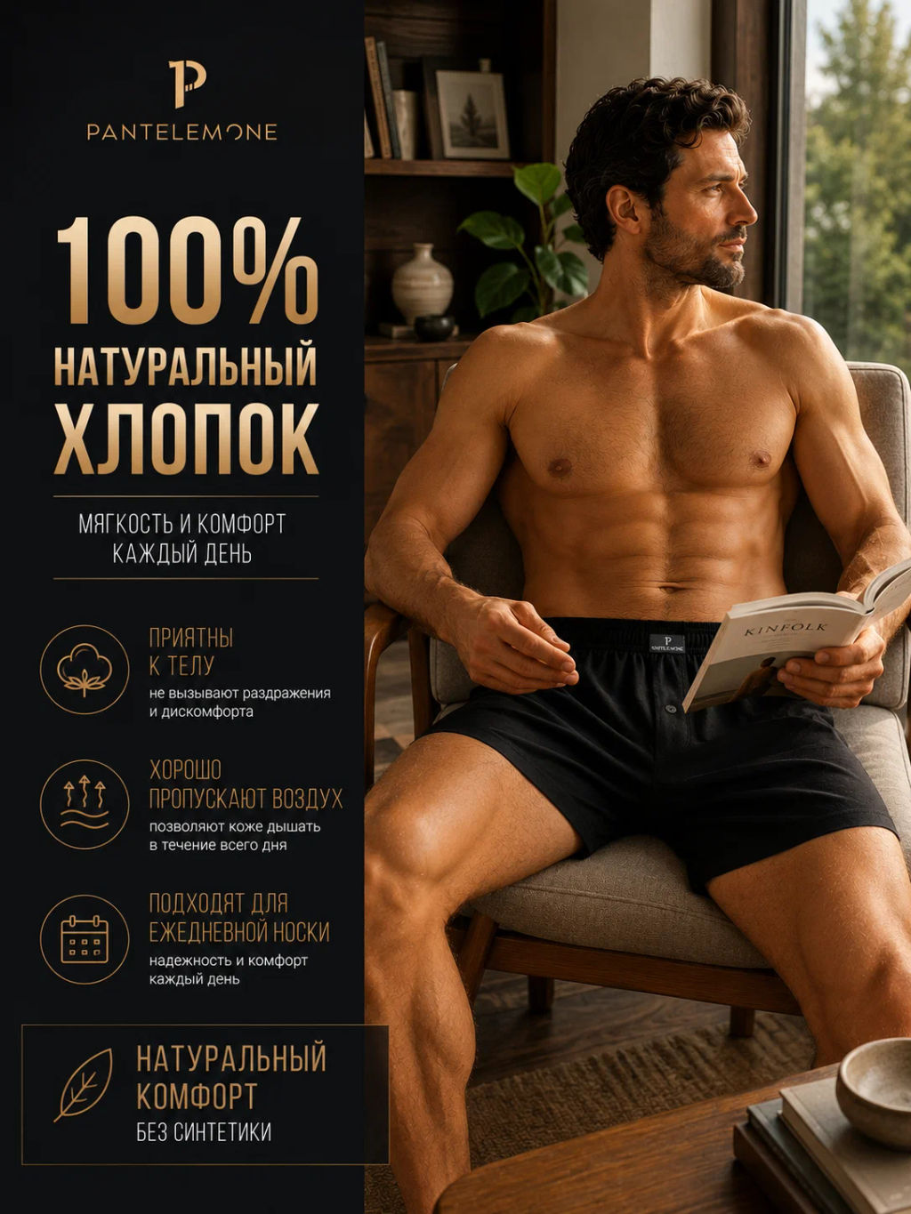 Трусы-боксеры мужские - Pantelemone фото 17