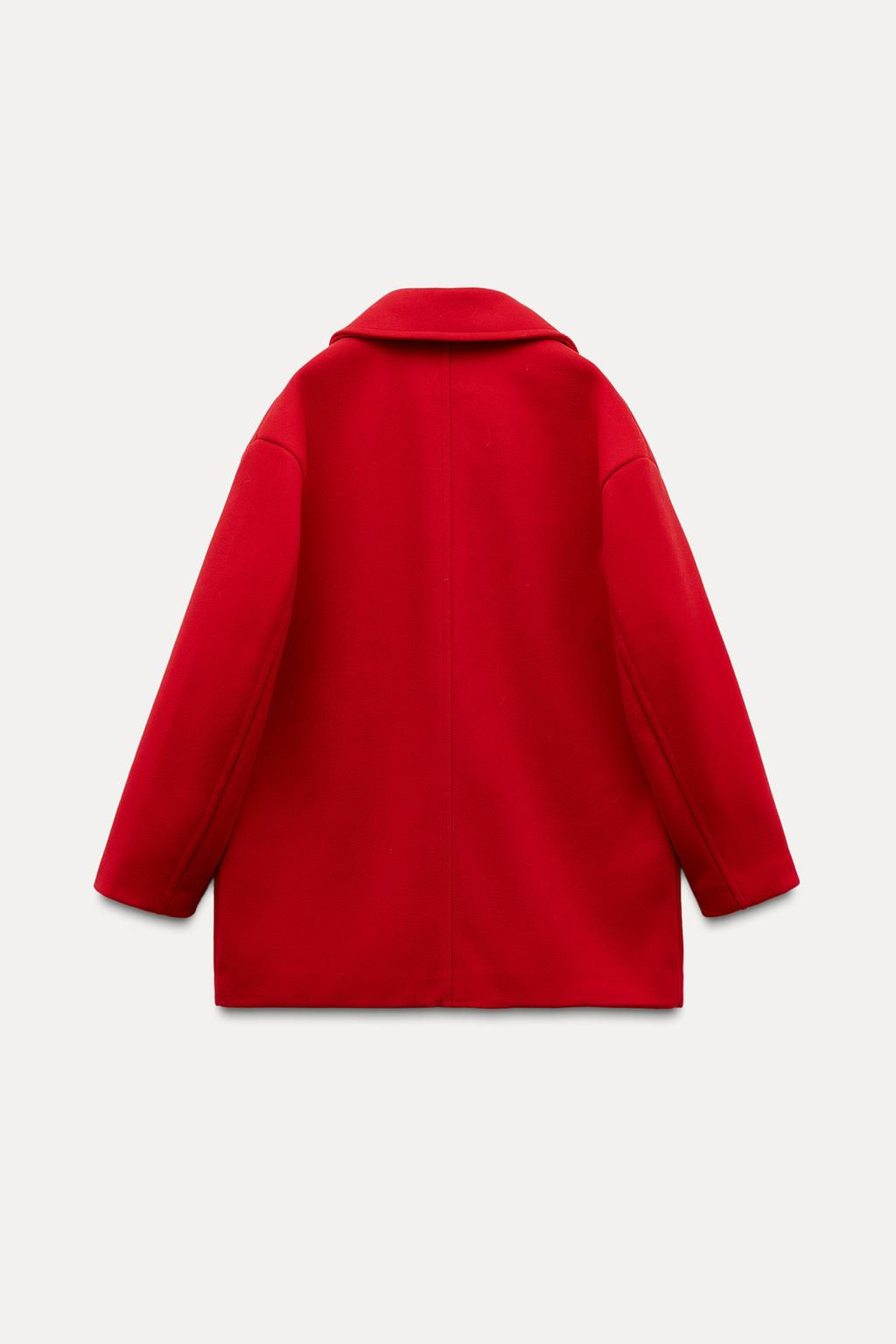 DOUBLE-BREASTED COAT WITH POCKETS - Zara фото 6