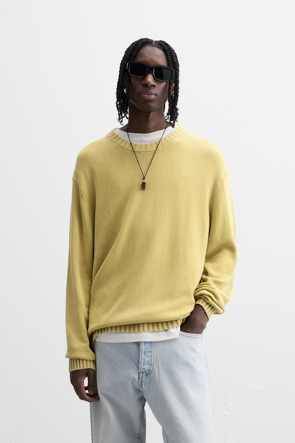 TEXTURED WASHED SWEATER - Zara фото 11