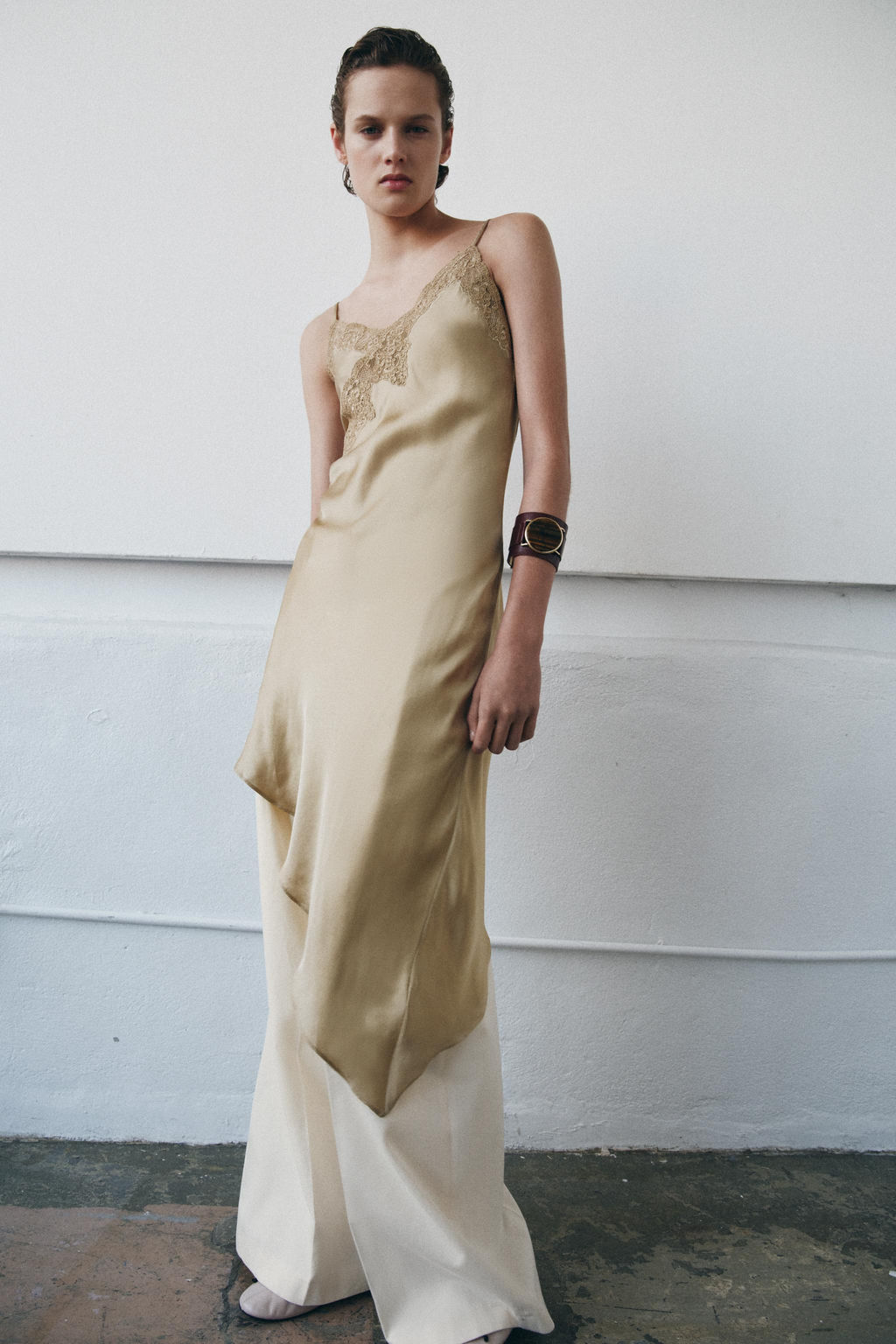 ZW COLLECTION ASYMMETRIC SATIN DRESS - Zara фото 15