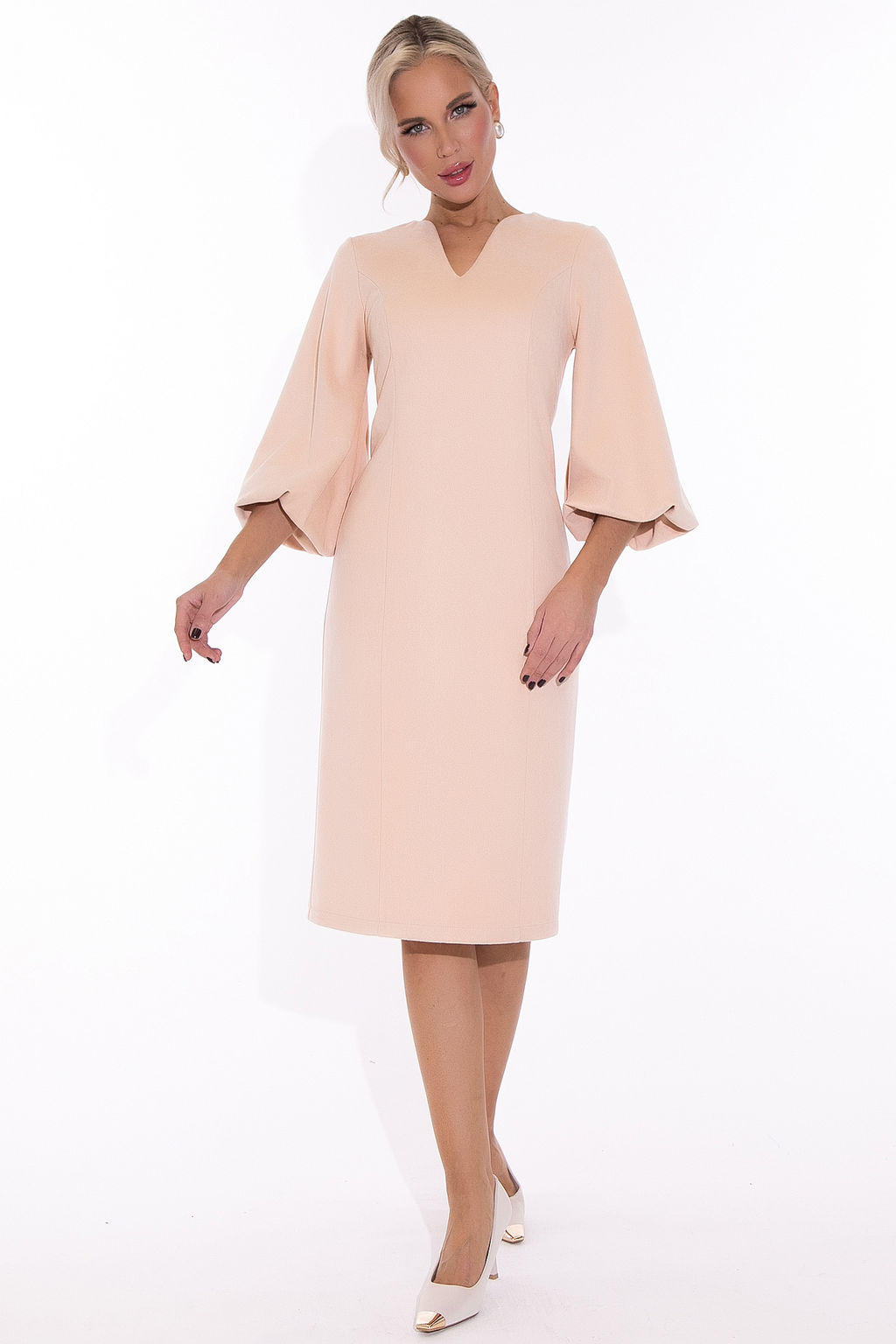 Платье Адажио (пудра) - Эльза фото 5