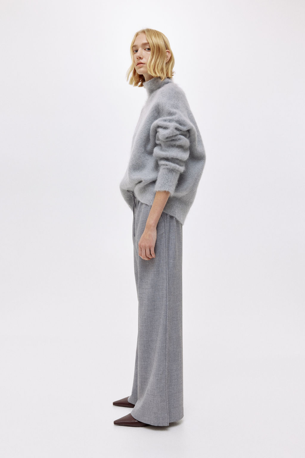 Pantal?n acampanado con cord?n de ajuste - H&m фото 3
