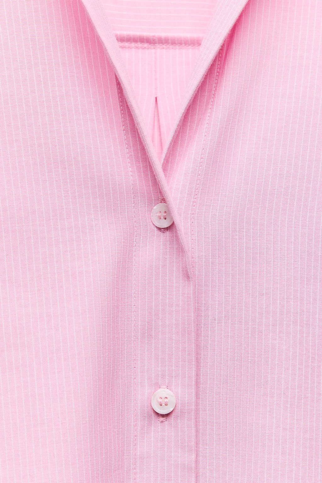 STRIPED OXFORD SHIRT - Zara фото 15
