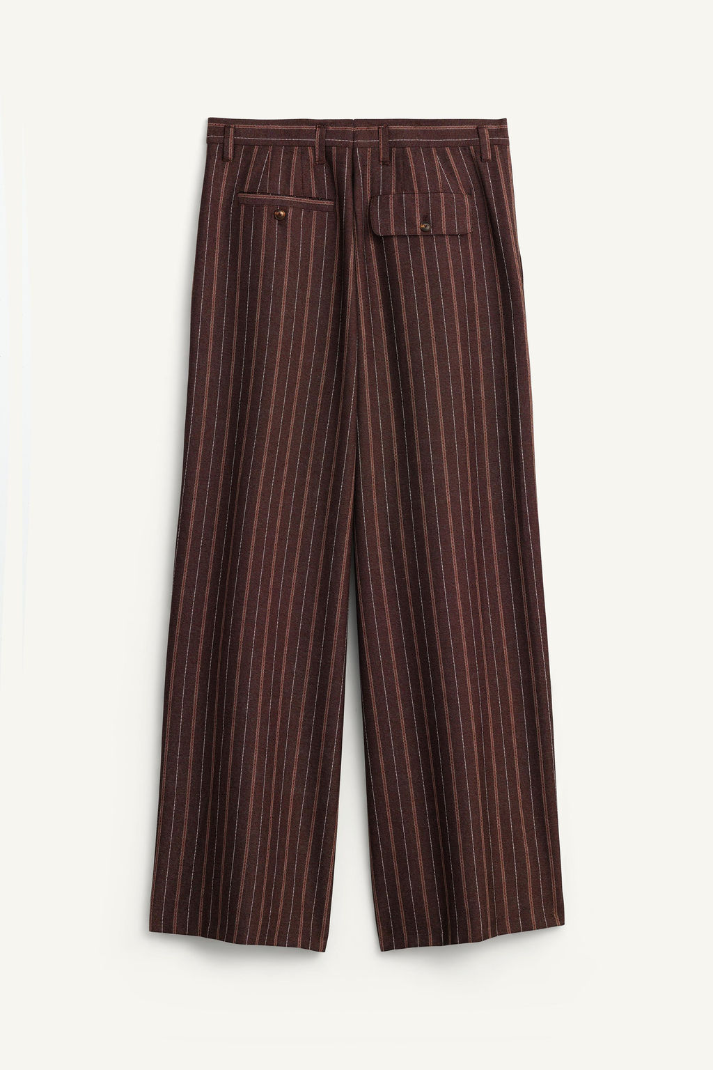 LIMITED EDITION STRIPED WIDE-LEG TROUSERS - Zara фото 6