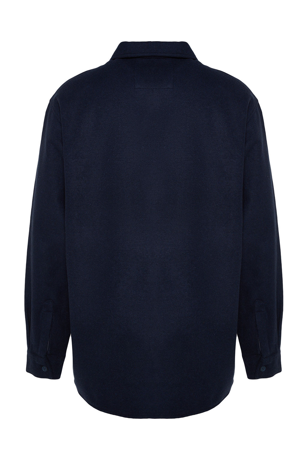 TRENDYOL MAN Lacivert Oversize Fit Gomlek Yaka Etiket Detayl? Kase Gomlek TMNAW24GO00015 - Trendyolmilla фото 9