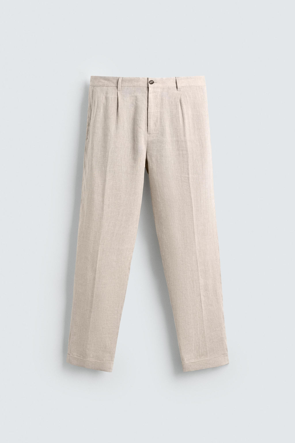 100% LINEN SUIT TROUSERS - Zara фото 17