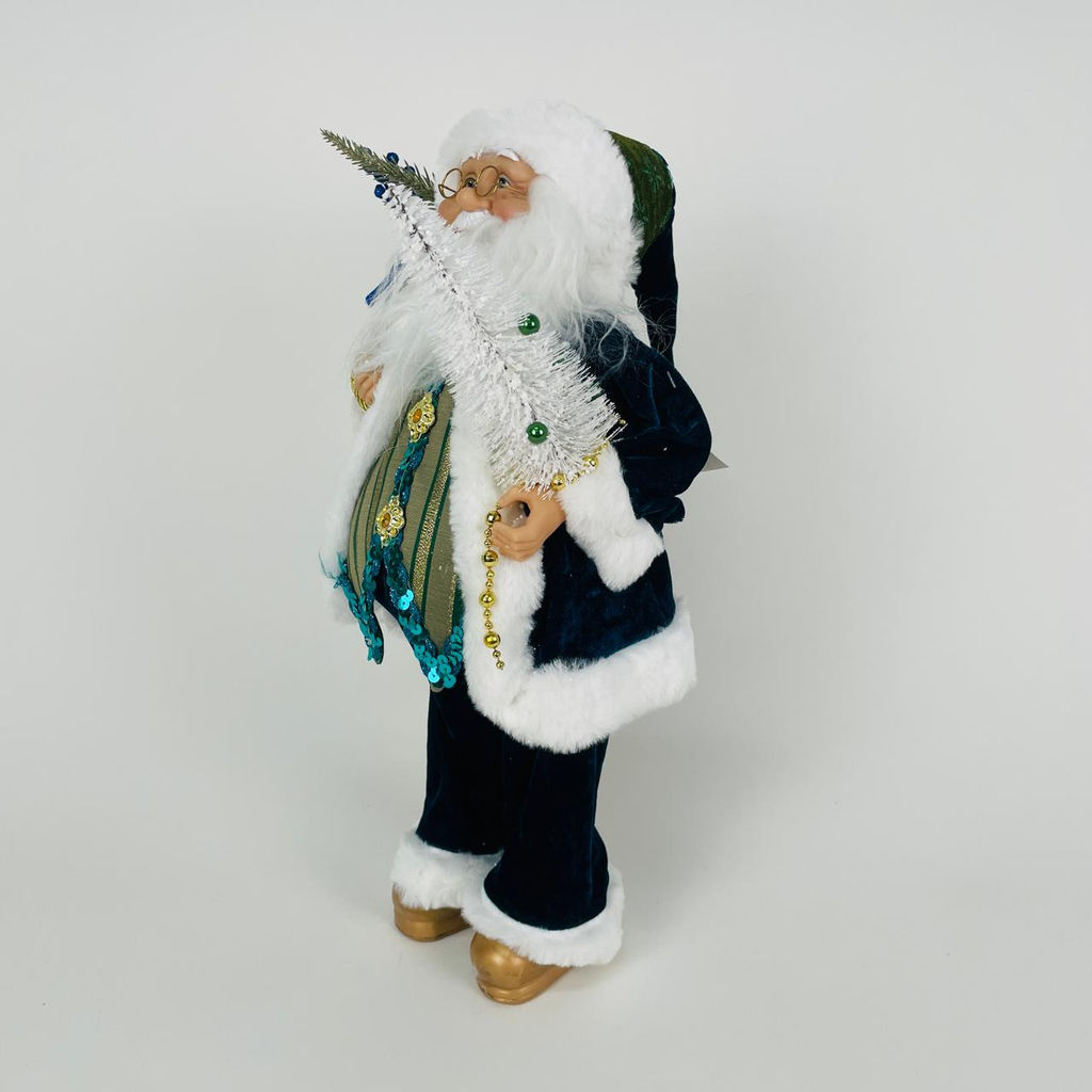 Новогодний декор - Дед Мороз синий 50 см (арт. S1217-18S) - Ип лебедев о.ю фото 2