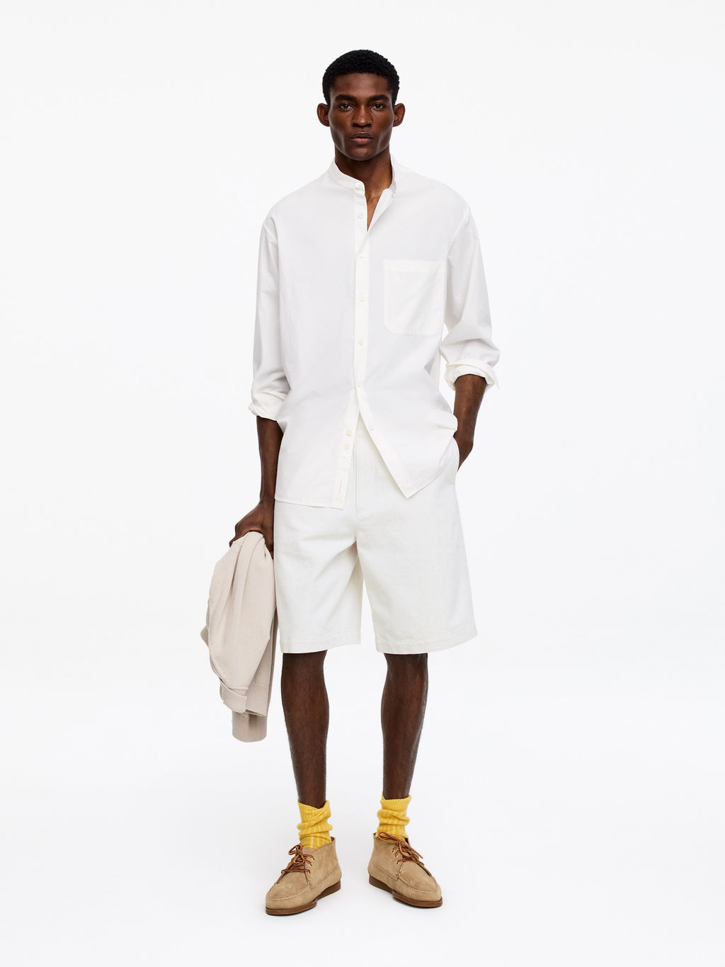 Pantalones cortos de lino y algod?n relaxed fit - H&m фото 3