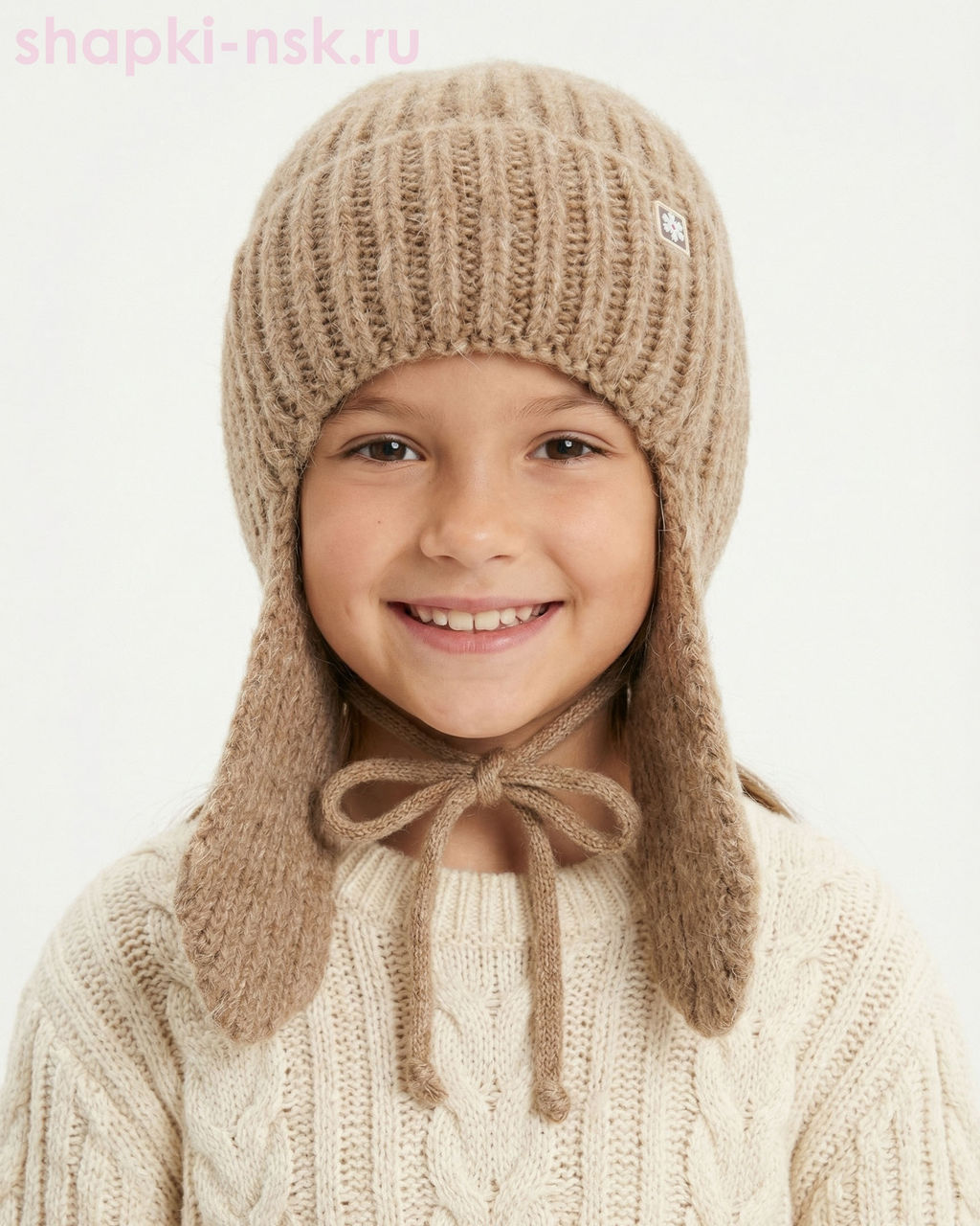 13227/2 MGU Ушанка для девочки флис (50-52)