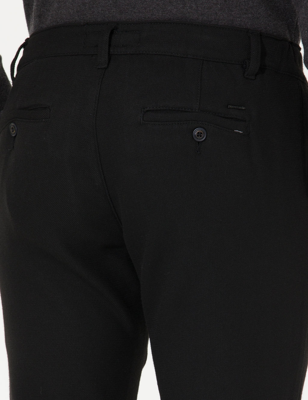Siyah Slim Fit Kanvas Pantolon