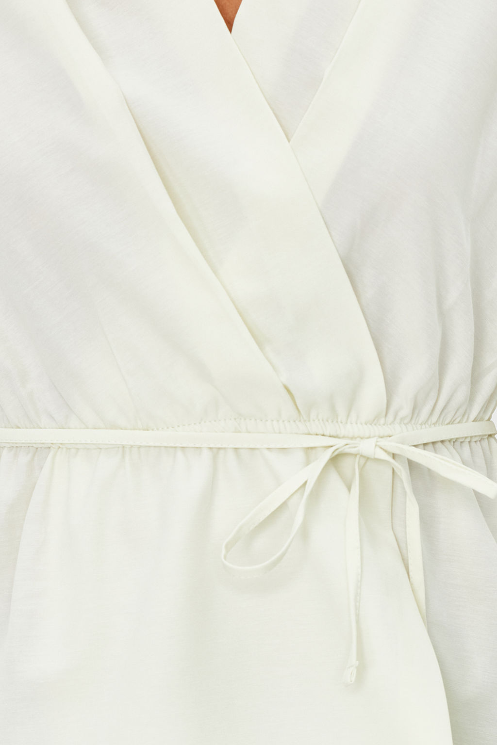 Trendyolmilla Camel Kruvaze Dokuma Baglama Detayl? Bluz TWOSS21BZ0287  фото 9