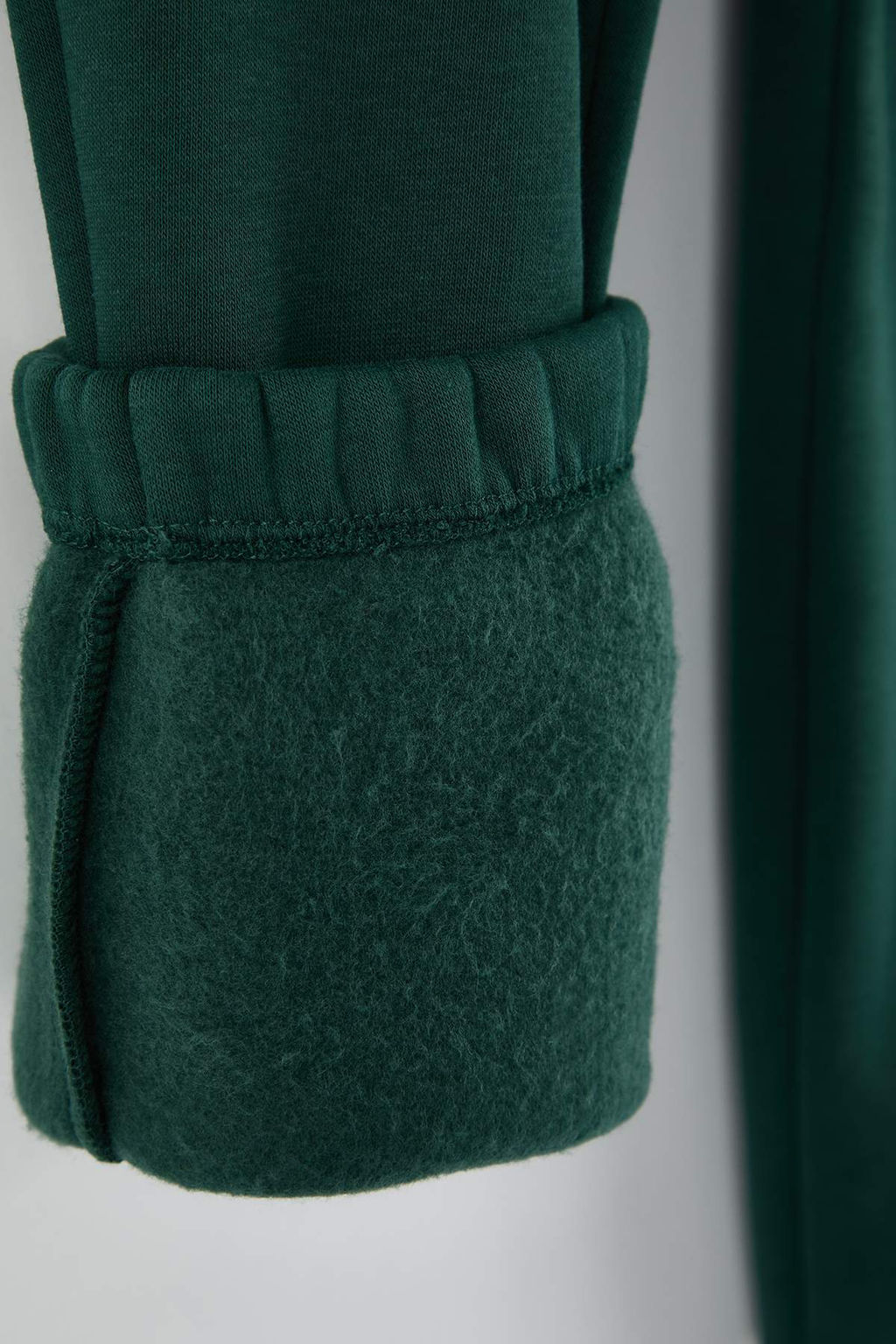 Yesil Un?sex Regular/Normal Kesim Paca Lastikli Ici Polar Esofman Alt? TMNAW22EA0346