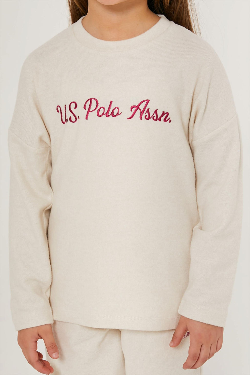 U. S. Polo Assn Кремовый пижамный комплект для девочки - U.s. polo assn фото 10