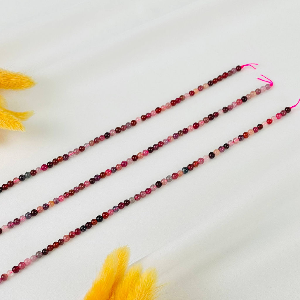 Бусины для украшений из Шпинели микс (88 бусин) 38 см