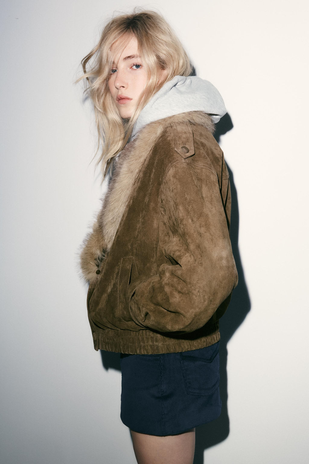 100% SHEEPSKIN SUEDE LEATHER JACKET - Zara фото 14