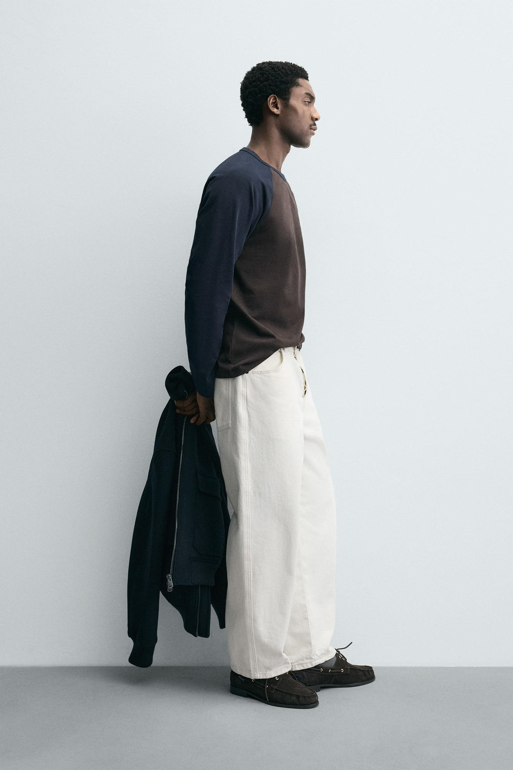 COLOUR BLOCK RAGLAN SLEEVE T-SHIRT - Zara фото 4