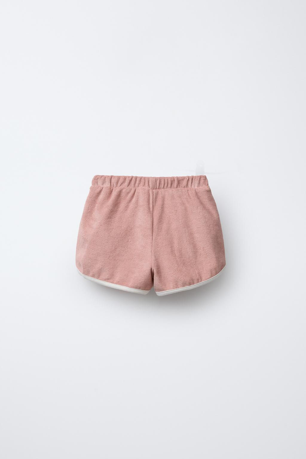 CONTRAST PIPING TERRY BERMUDA SHORTS - Zara фото 2