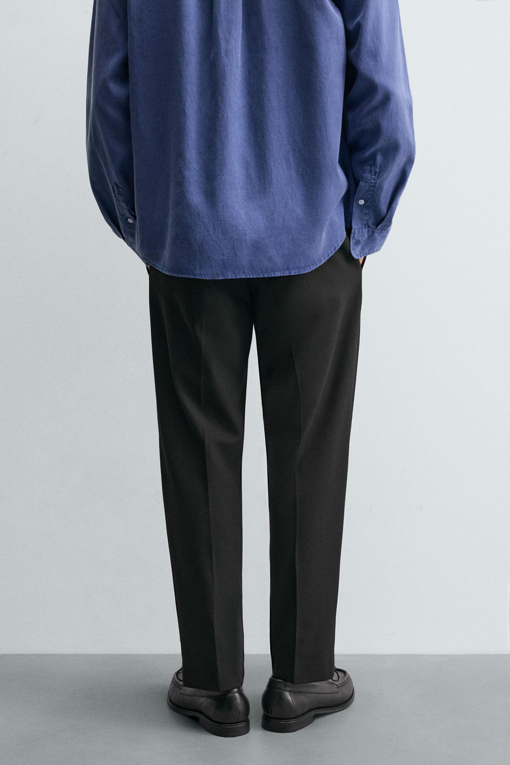 PANTAL?N CINTURA JOGGER CONFORT / Negro - Zara фото 3