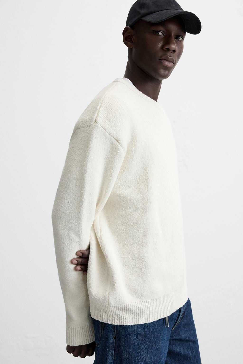 BOUCLE TEXTURED SWEATER - Zara фото 5