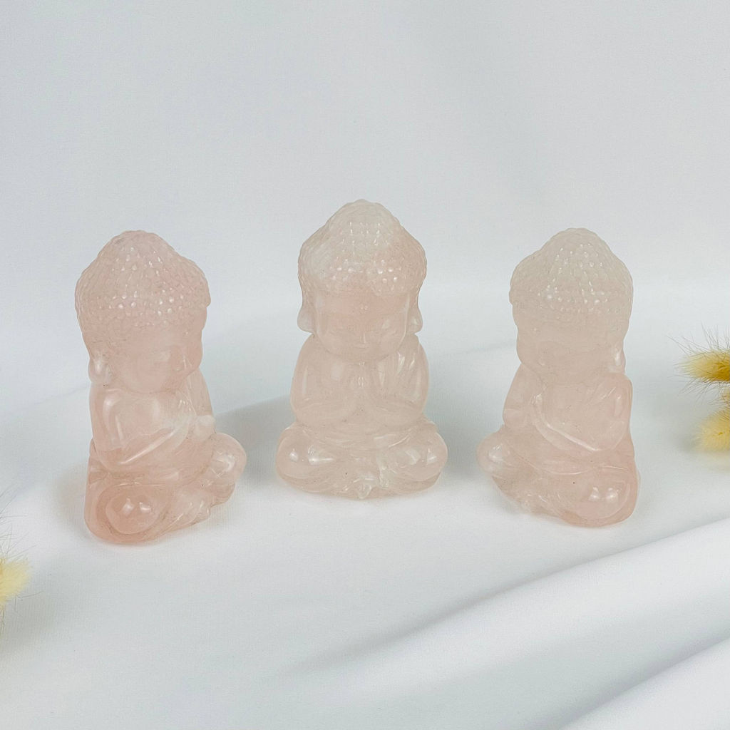 Статуэтка Будда из Розового кварца
