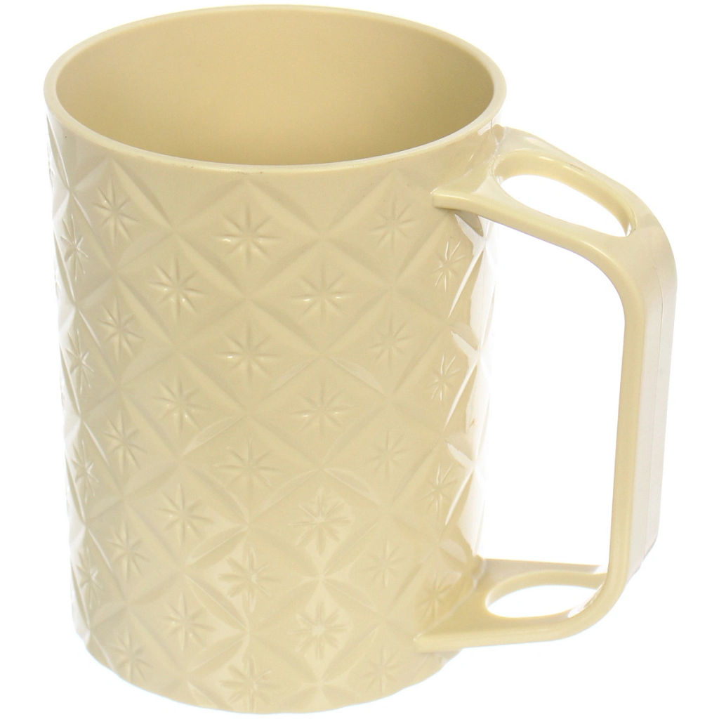 Цена за 3 шт. Кружка пластиковая 500мл "Узор", микс цветов