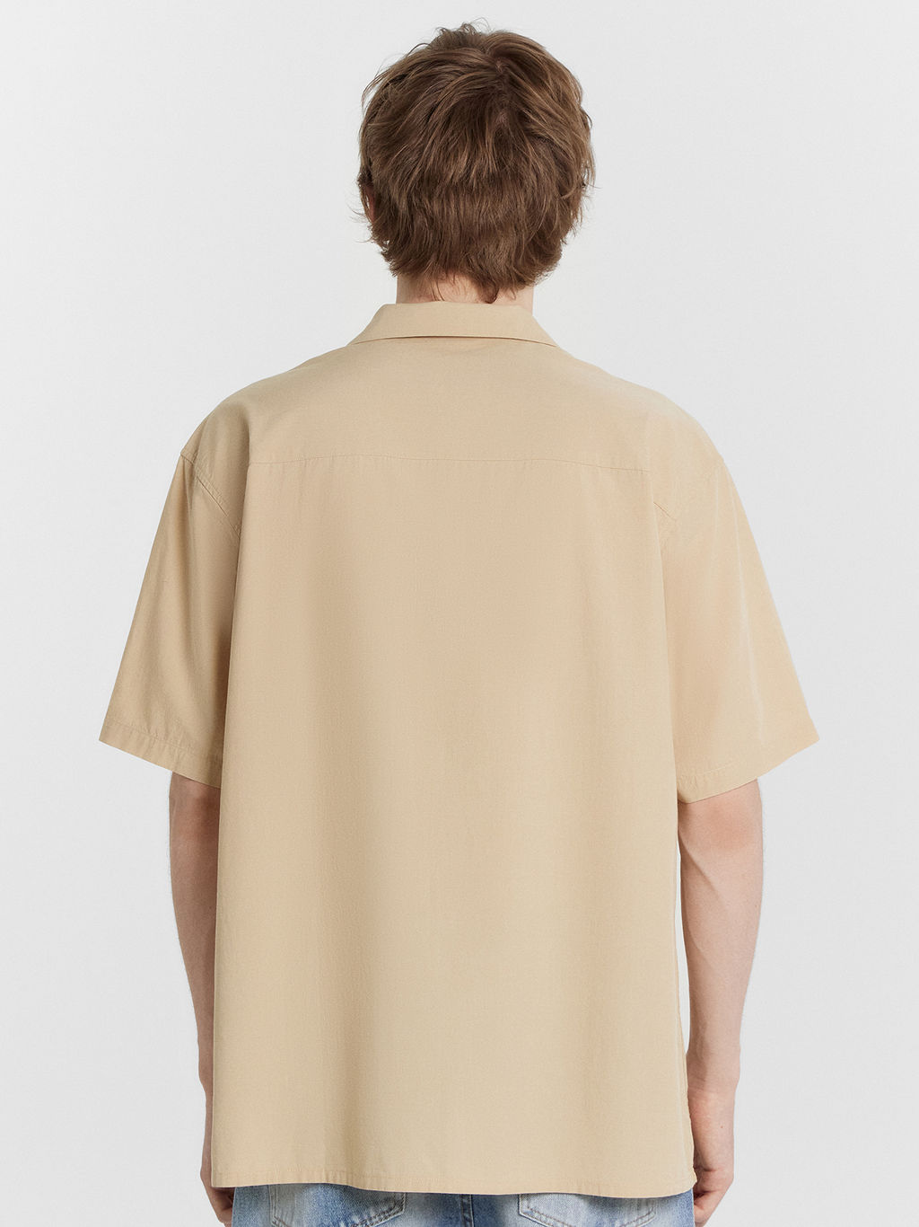 Рубашка мужская бежевая сафари 111942