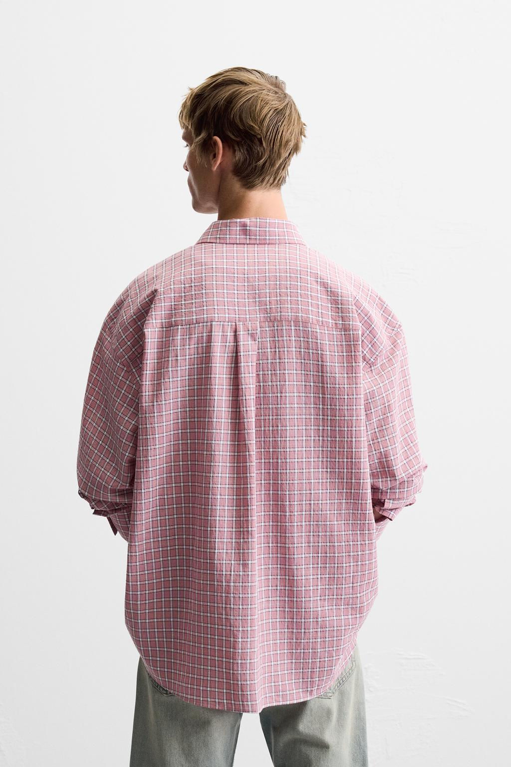 LIGHTWEIGHT CHECK SHIRT - Zara фото 3
