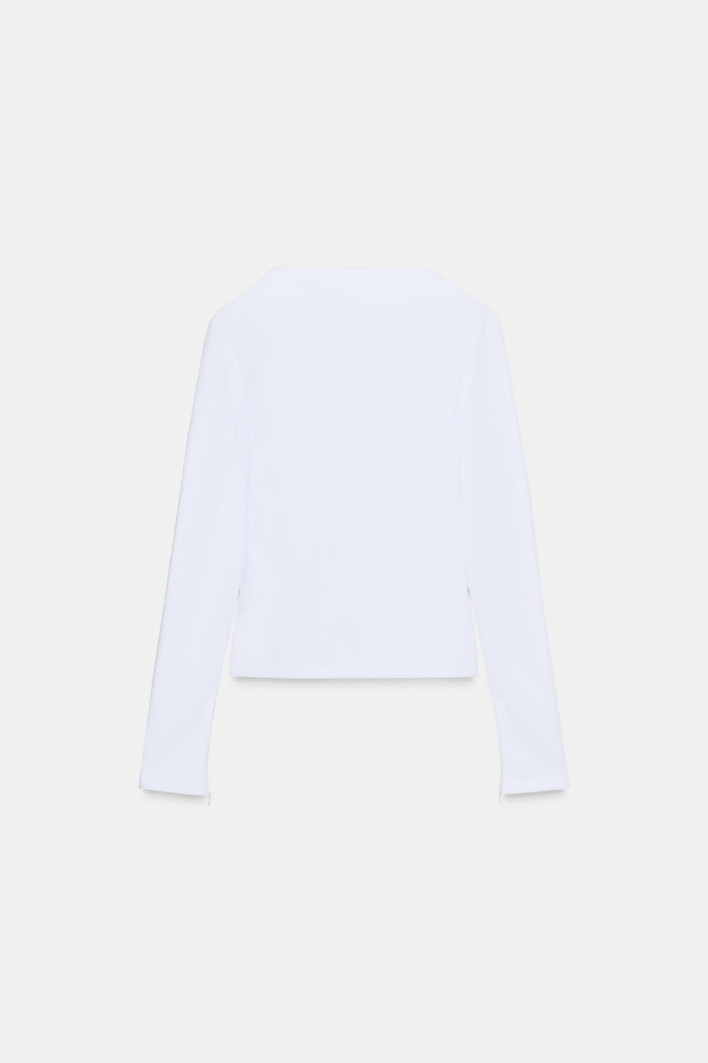 CREPE HIGH NECK T-SHIRT - Zara фото 7