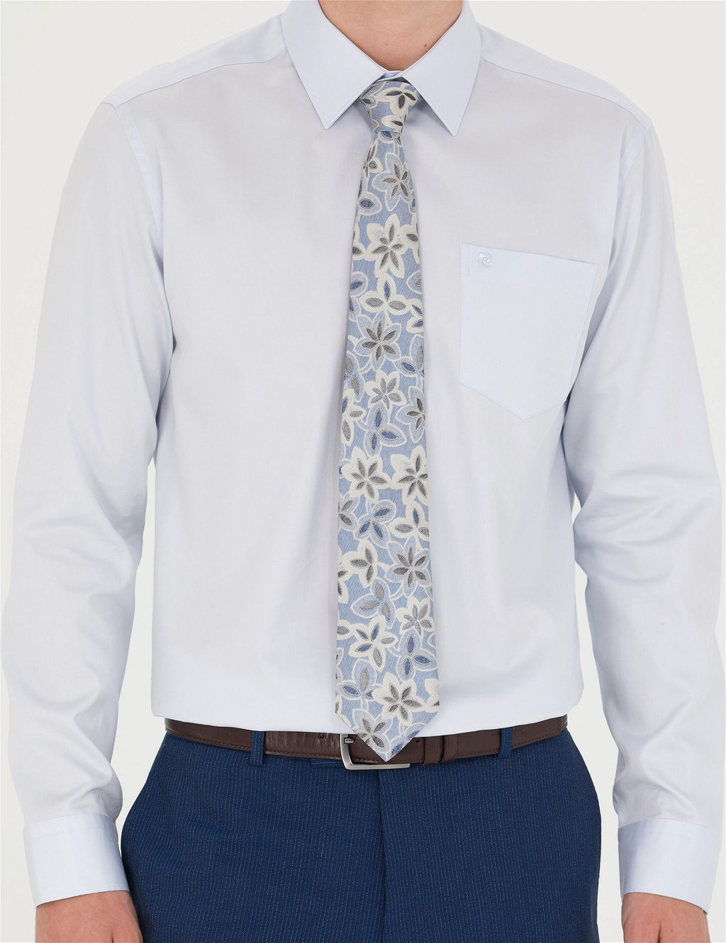 A__k Mavi Regular Fit Uzun Kollu Basic G_mlek