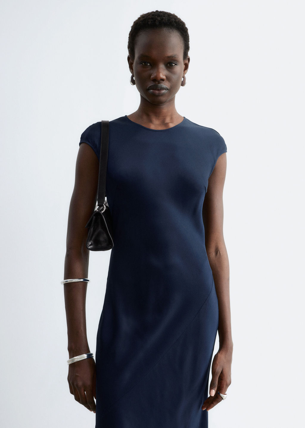 Maxivestido ajustado de sat?n - H&m фото 7