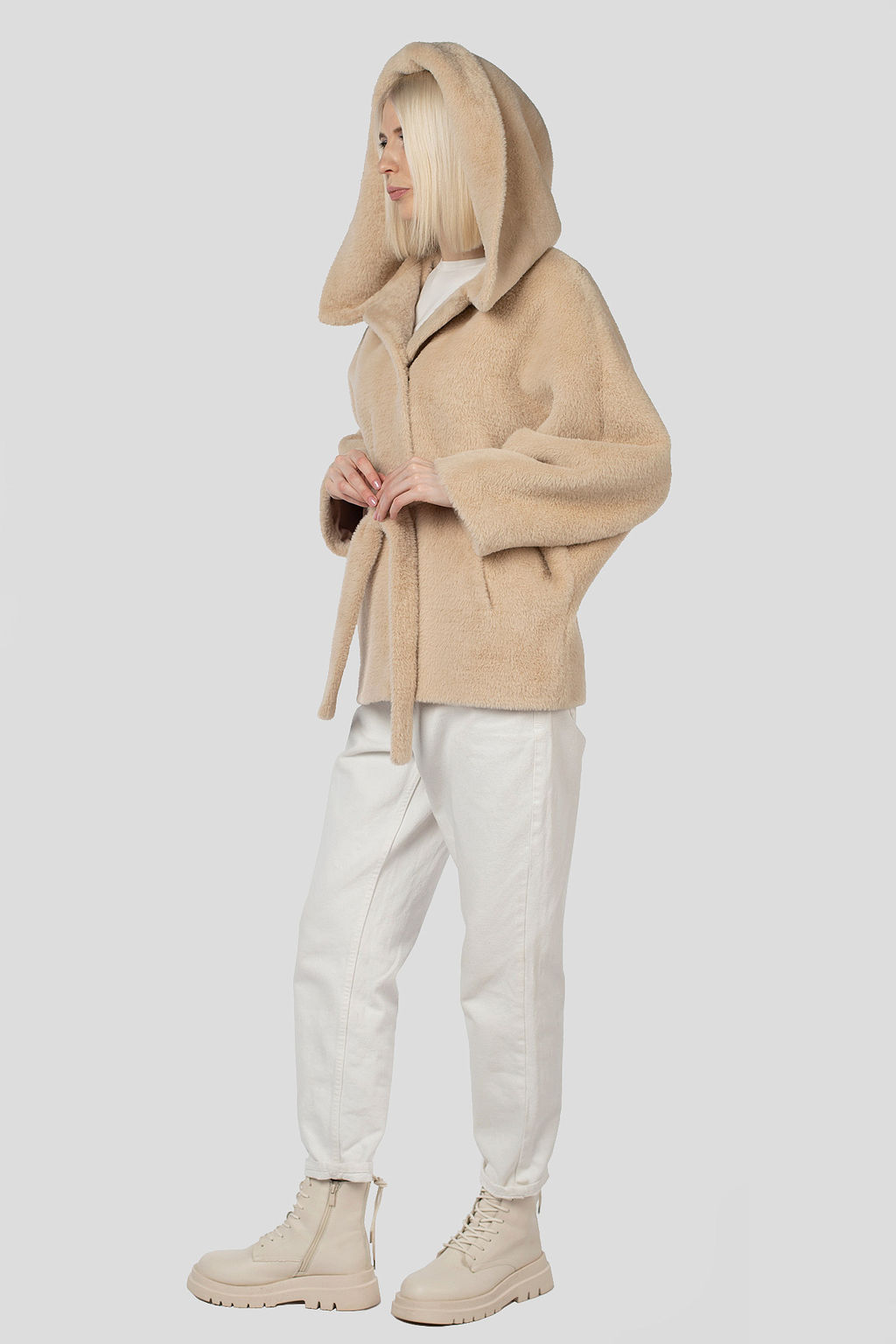 Пальто женское демисезонное (пояс) - El podio фото 6