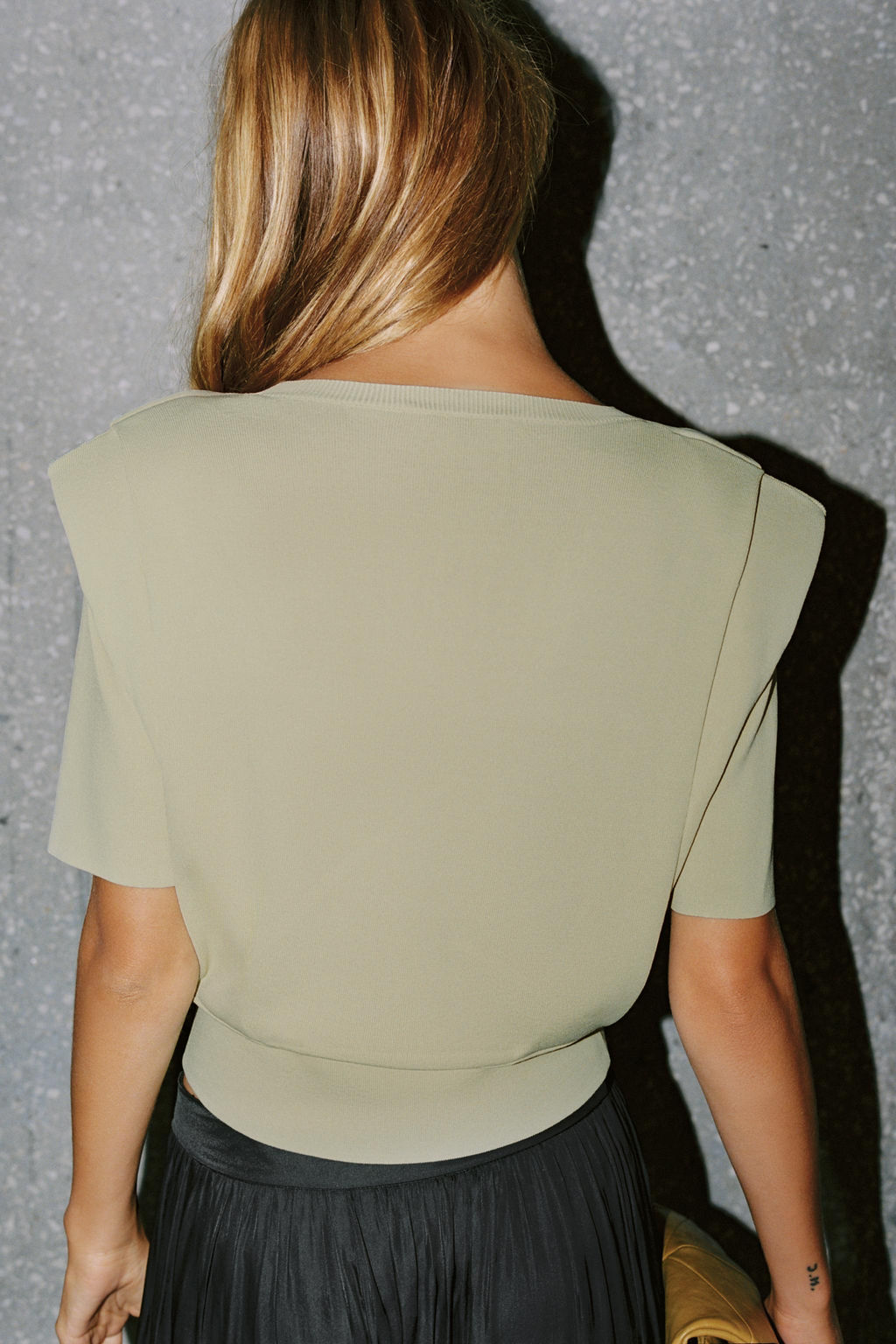 TOP PUNTO HOMBRERAS / Verde pastel - Zara фото 3