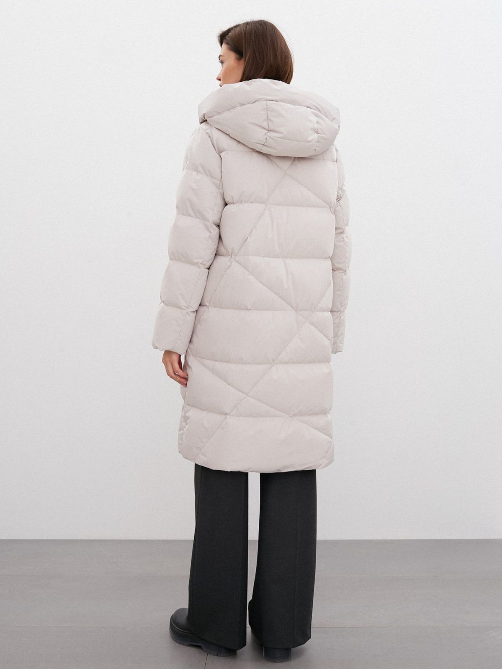 Conso/WDL 220522 - vanilla Пуховое Пальто  фото 4
