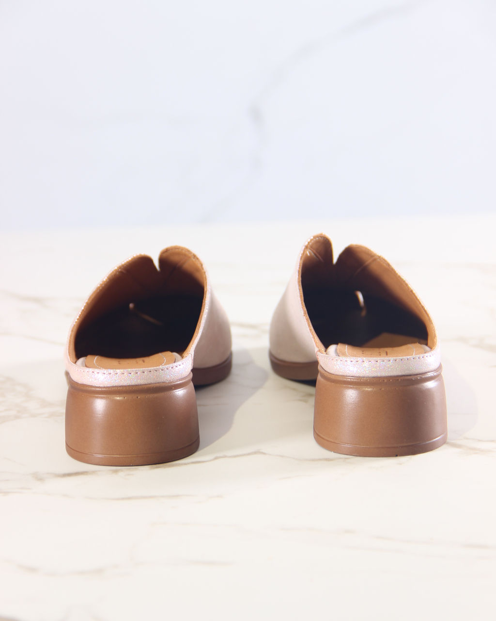 Сабо 3200.25294br.Розовый ибица+коричневый