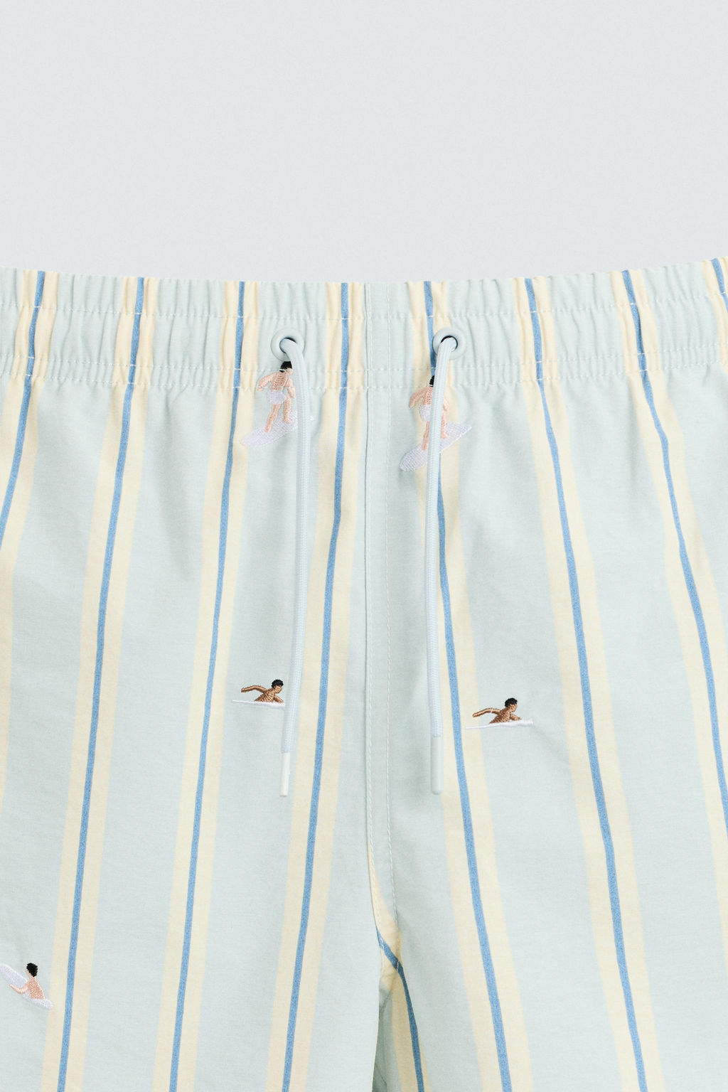 EMBROIDERED MID-LENGTH SWIMMING TRUNKS - Zara фото 8