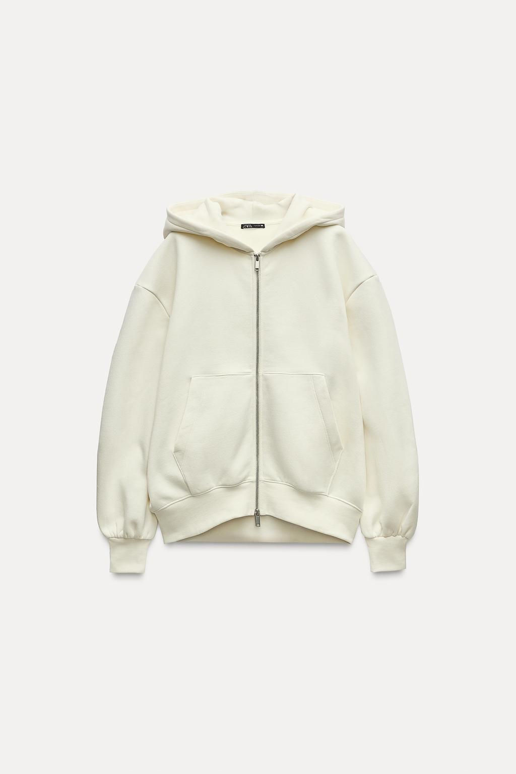 OVERSIZED ZIPPED SWEATSHIRT - Zara фото 7