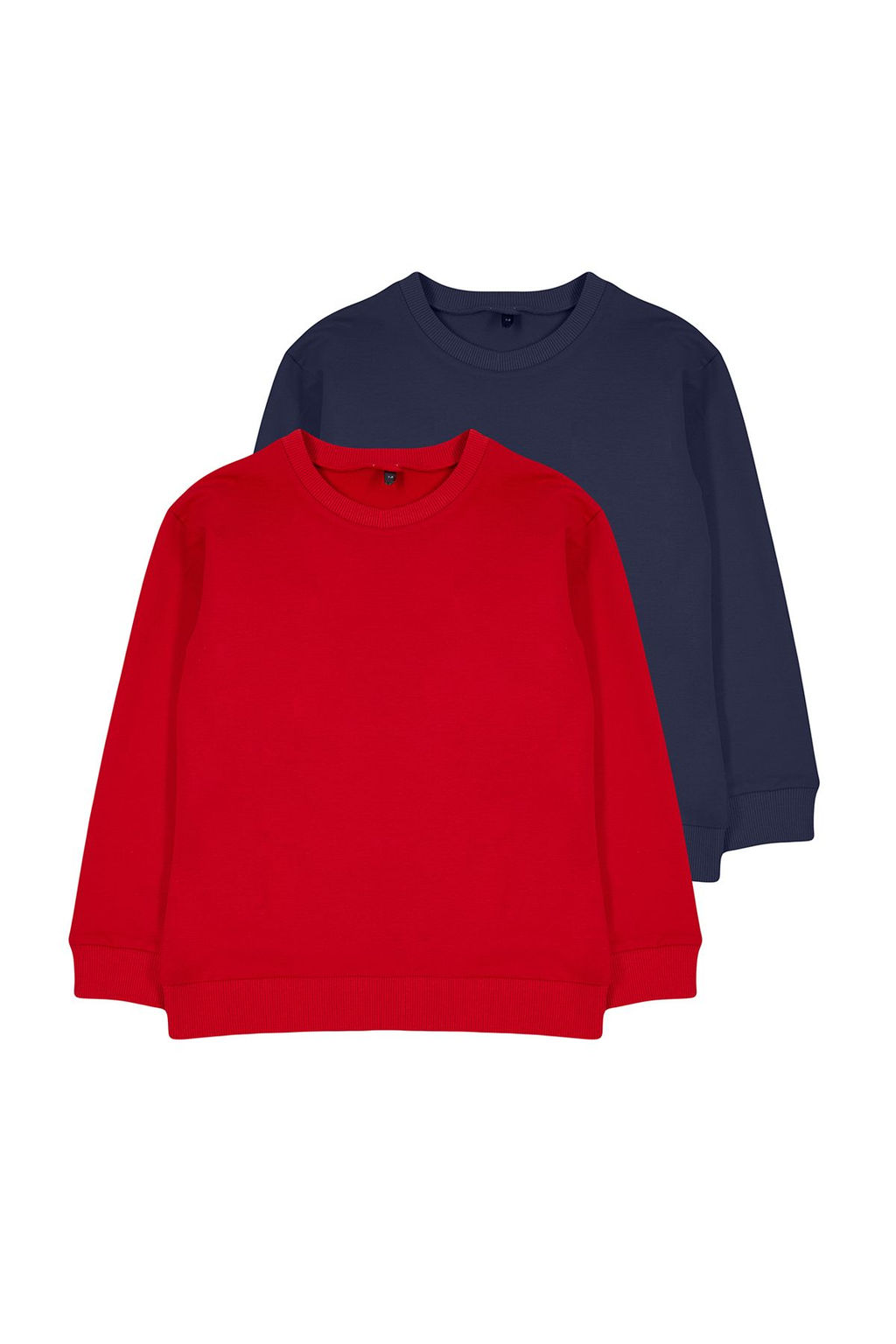 Pembe-Ekru K?z Cocuk Mevsimlik-Ince Bisiklet Yaka 2li Basic Orme Sweatshirt TKDAW25SW00000 - Trendyolmilla фото 9