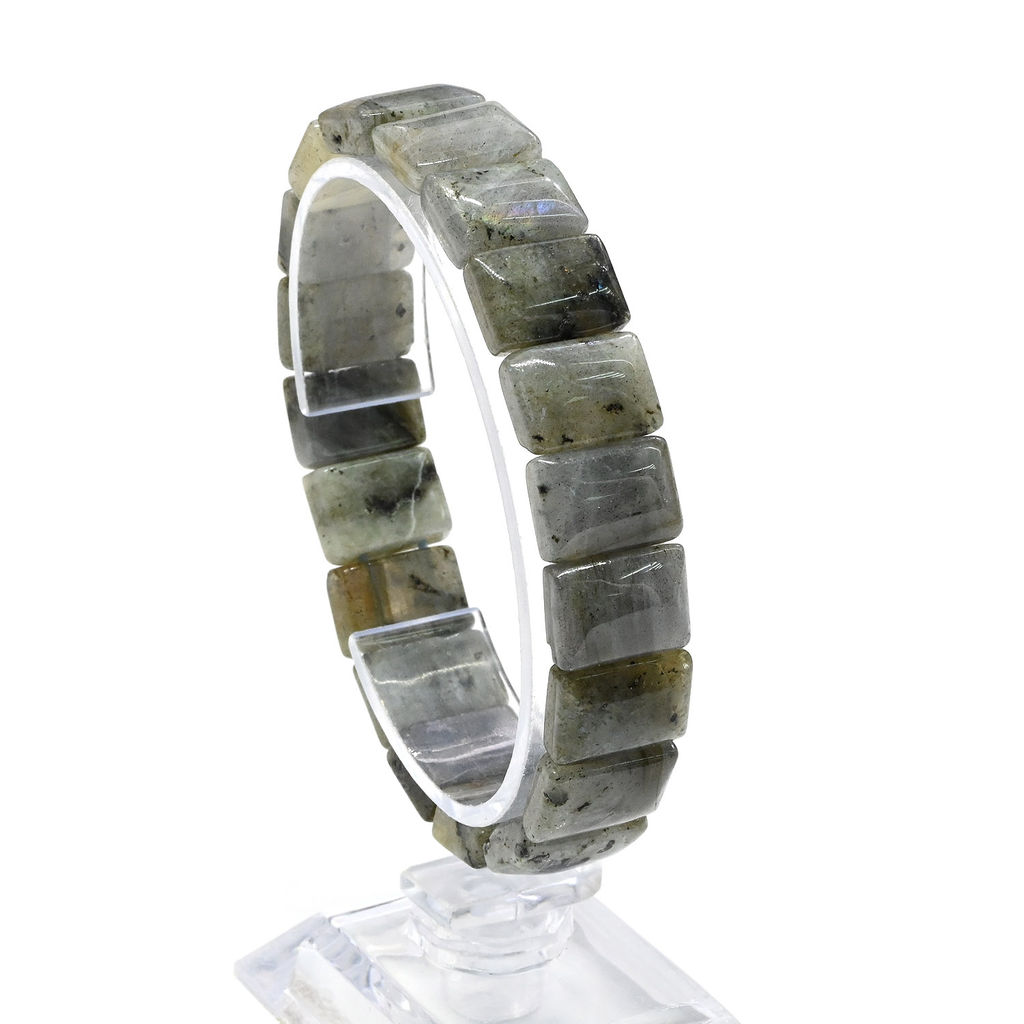 Браслет из лабрадора сегмент 14*10мм, 17см