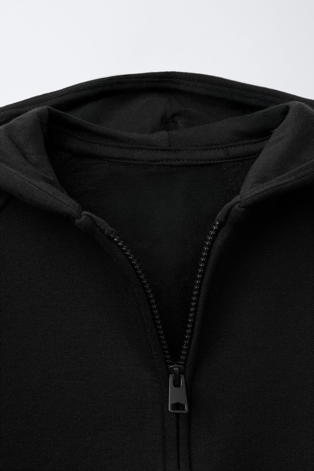 SUDADERA FELPA CREMALLERA / Negro - Zara фото 3