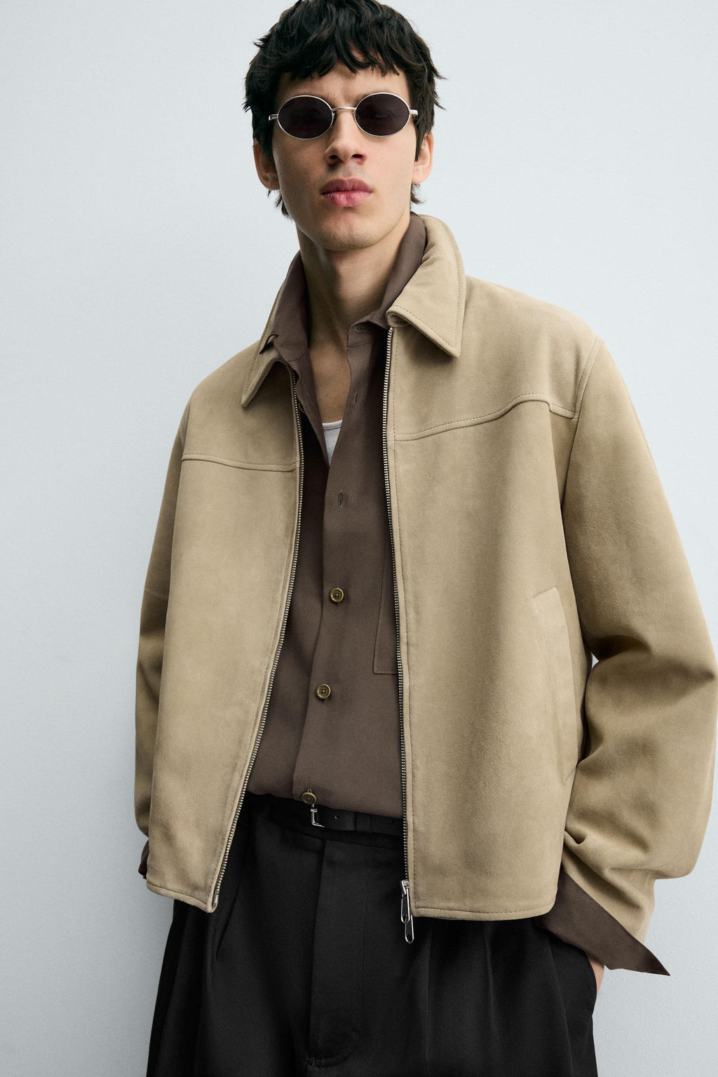 SUEDE LEATHER JACKET - Zara фото 5