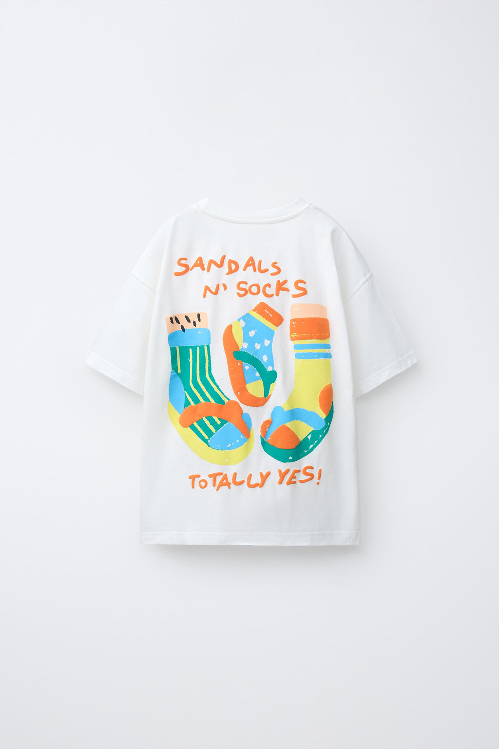 CAMISETA ESTAMPADA CHANCLAS / Blanco - Zara фото 2