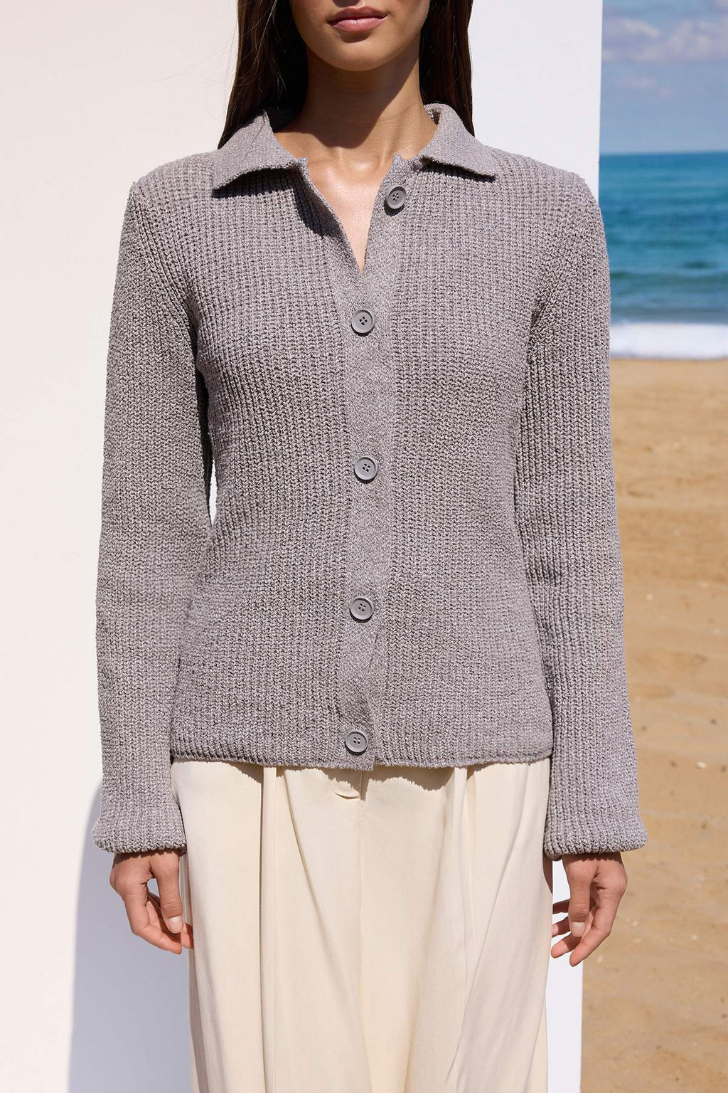 Lacivert More Sustainable Basic Polo Yaka Triko H?rka TWOAW26HI00126 - Trendyolmilla фото 9