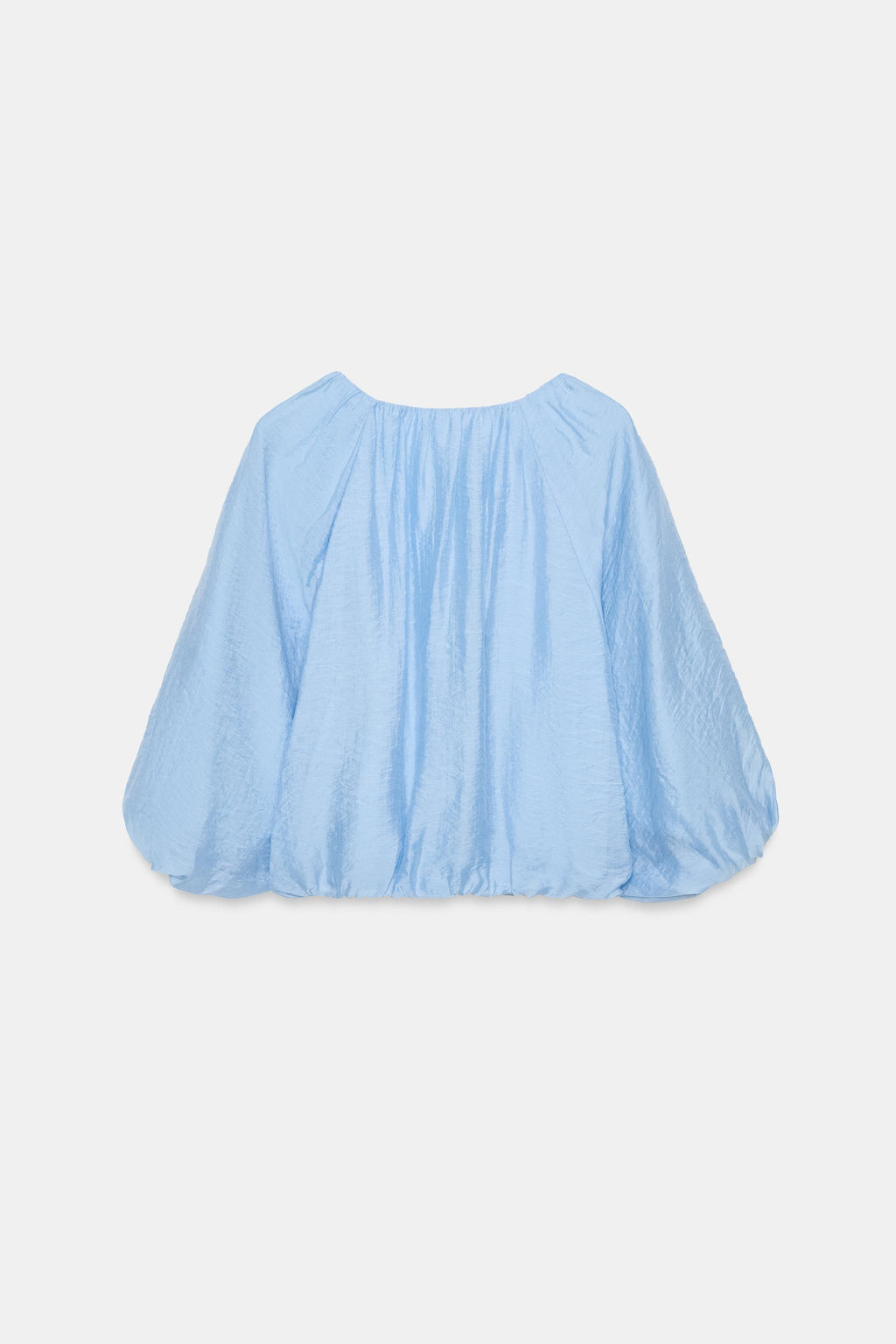 BLUSA FLUIDA GLOBO / Celeste - Zara фото 8