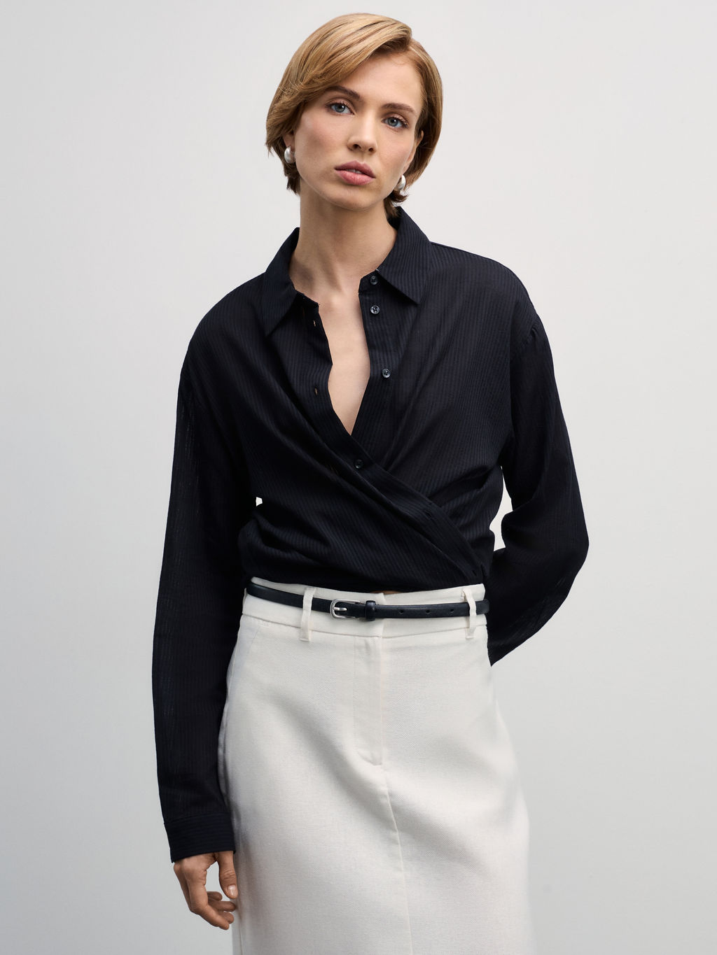 Рубашка из хлопка свободного кроя / Zarina