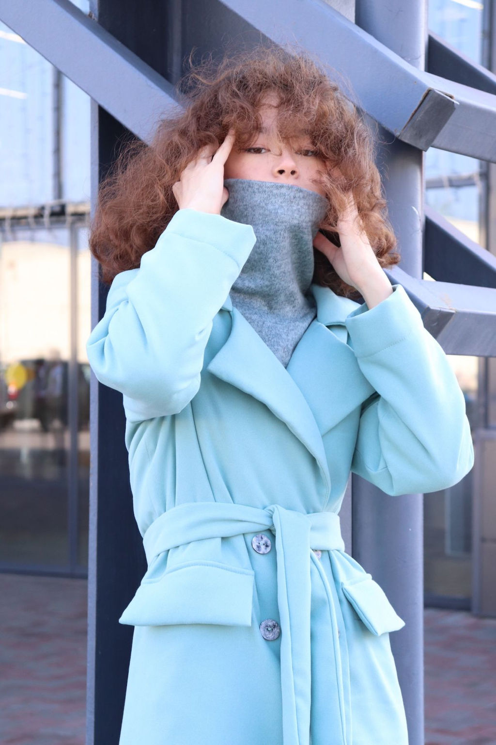 Martichelli Куртка удлинённая в цвете Tiffany  фото 6