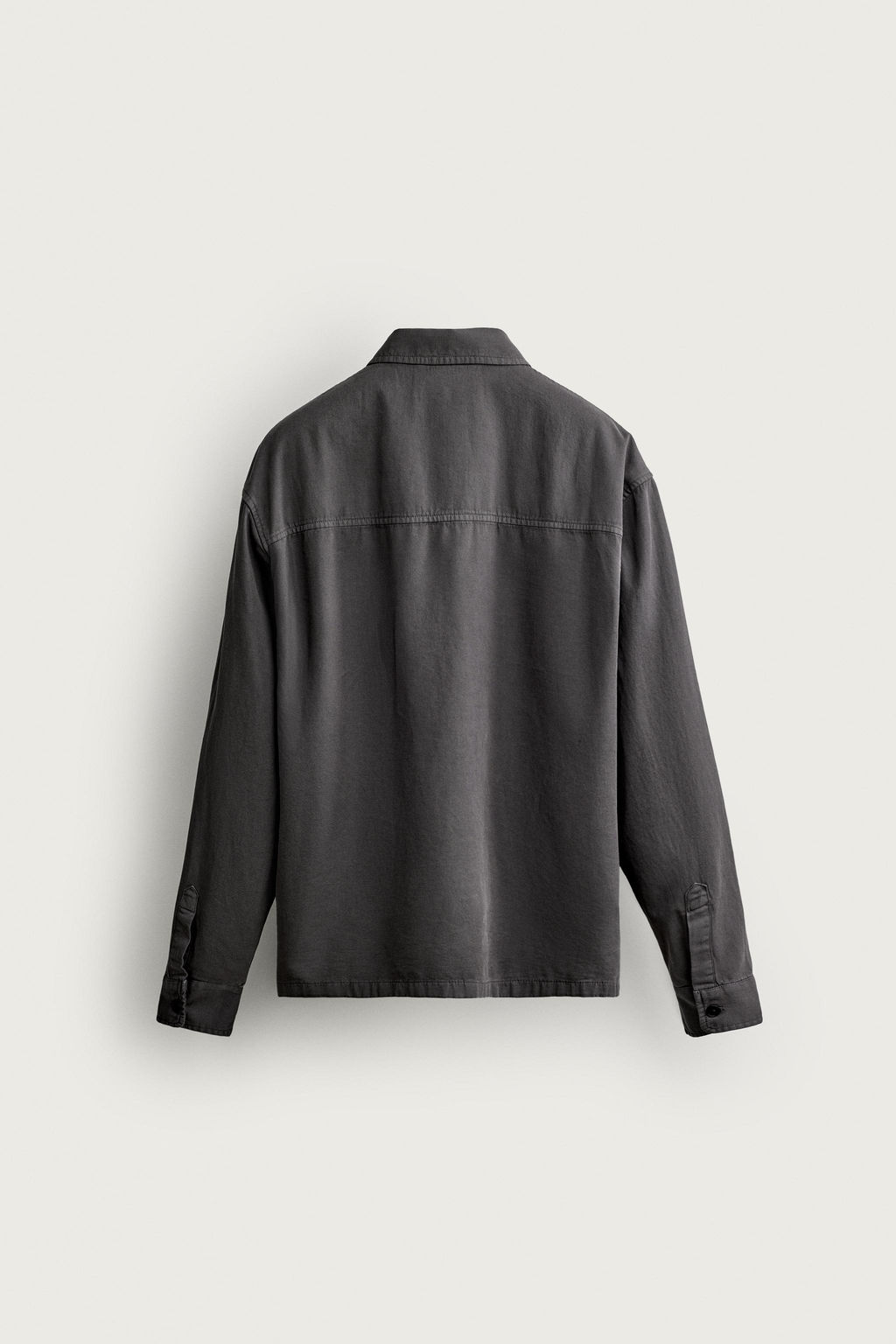 SOBRECAMISA LAVADA RELAXED FIT / Gris - Zara фото 8