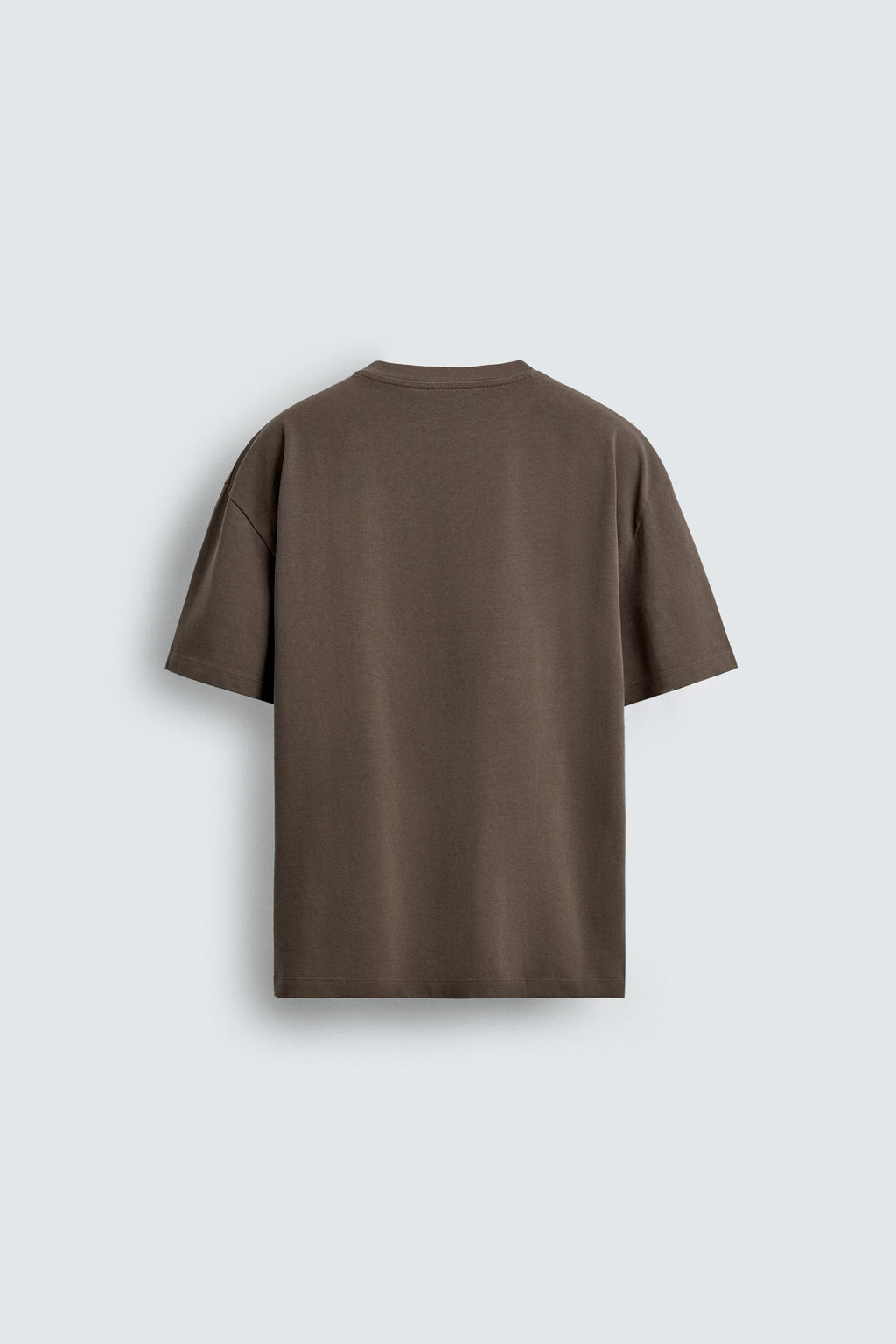 CAMISETA HEAVYWEIGHT B?SICA / Marr?n oscuro - Zara фото 7