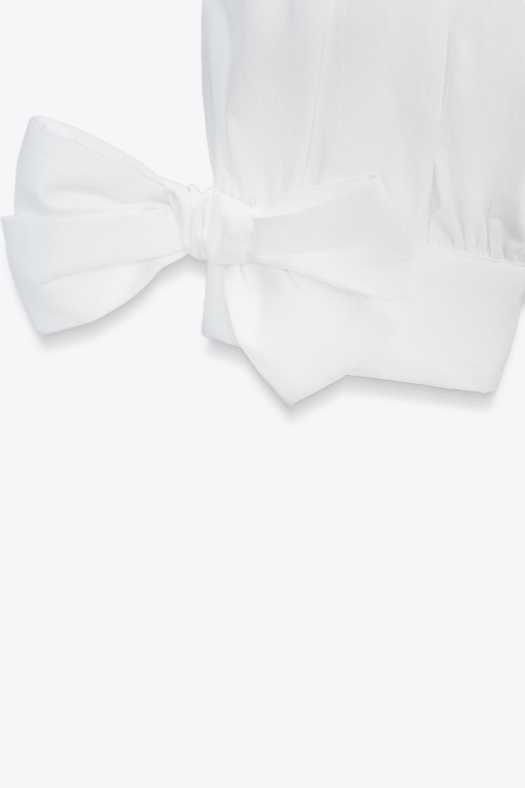 POPLIN SHIRT WITH TIES - Zara фото 7