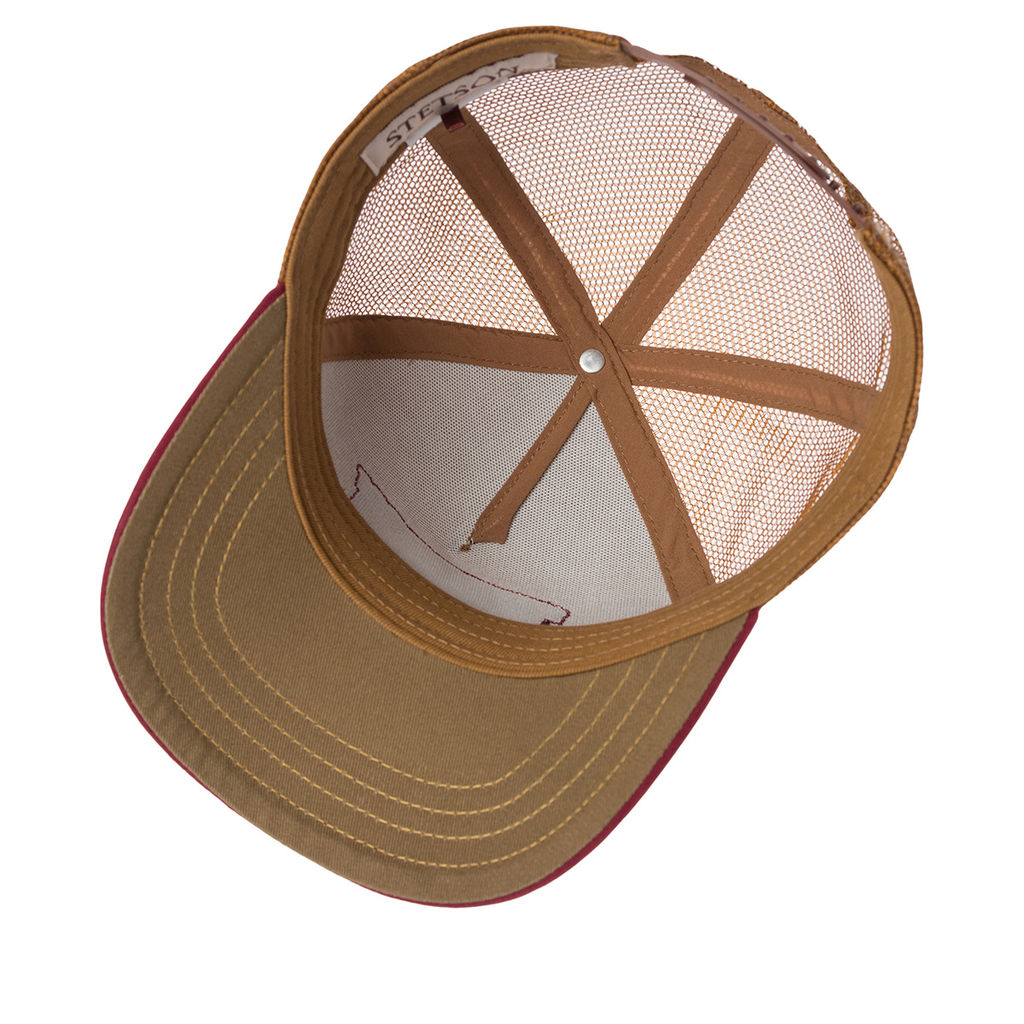 Бейсболка STETSON арт. 7741104K TRUCKER CAP RODEO (бежевый / красный)  фото 3